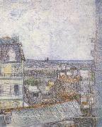 Vincent Van Gogh View of Paris from Vincent's Room in the Rue Lepic (nn04) oil painting artist